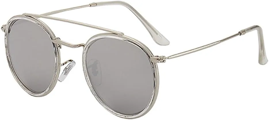 

Ретро металлические солнцезащитные очки для мужчин и женщин, очки в металлической оправе, солнцезащитные очки с защитой от УФ-излучения UV400 SZVVBKK, 14