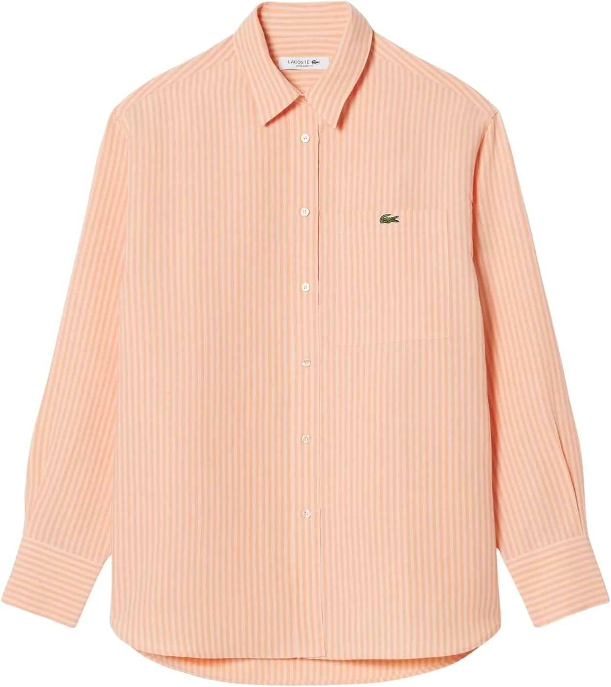 Рубашка Lacoste оверсайз Miami/Blossom из льняной смеси