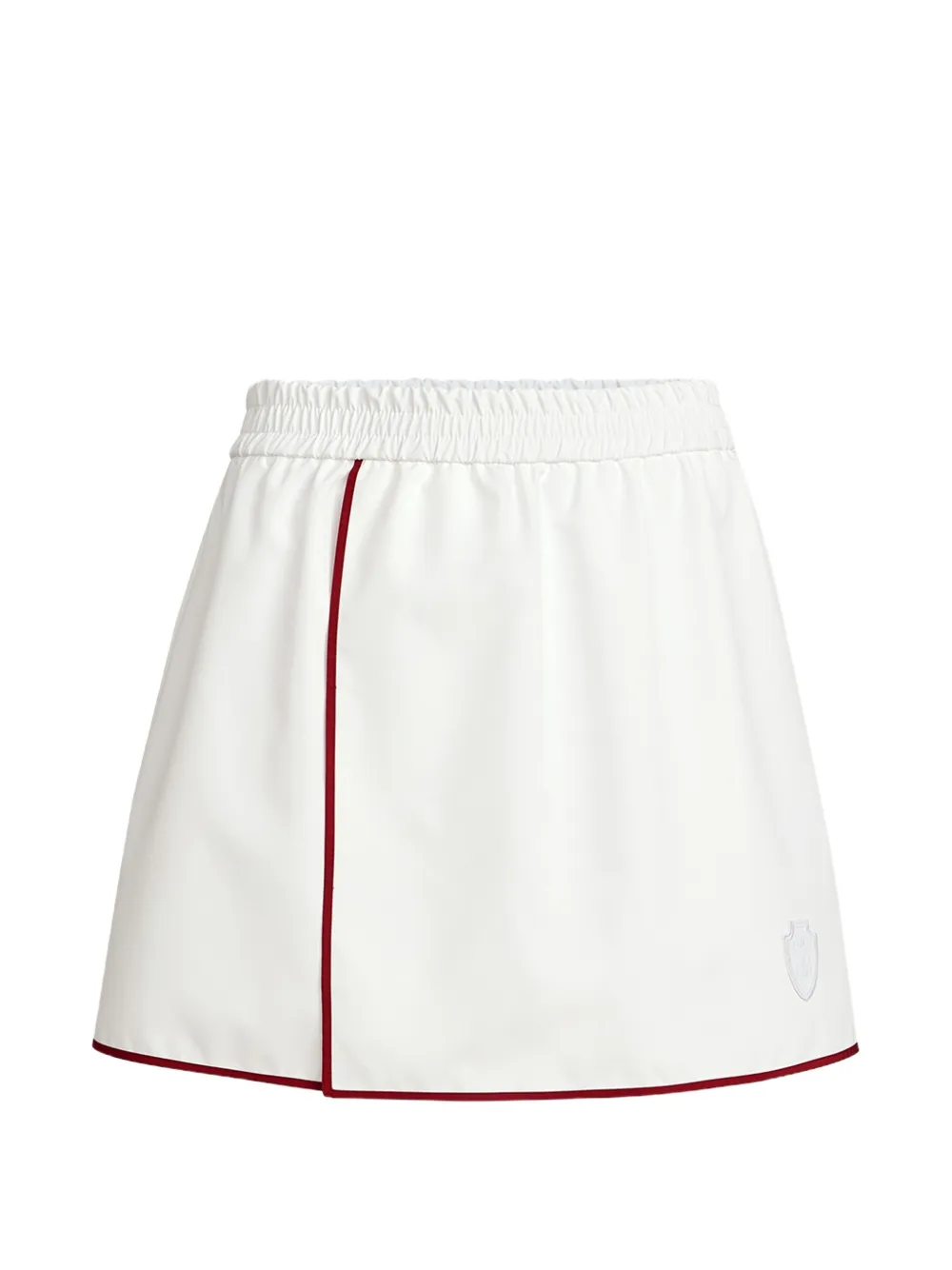 

Мини-юбка из нейлона с логотипом Brunello Cucinelli, белый