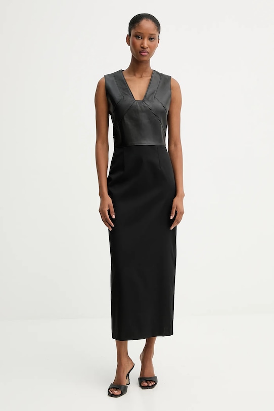 

Платье из шерстяной смеси drumialda BOSS, черный