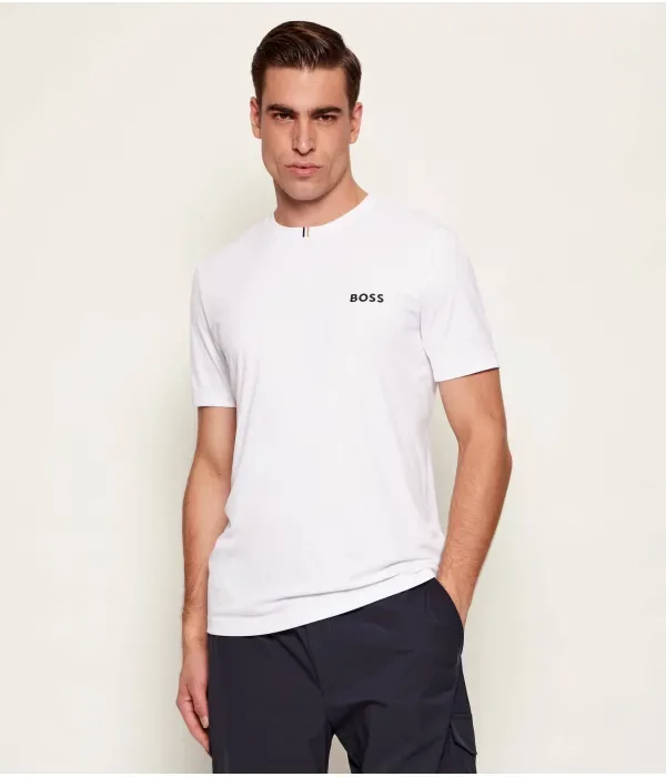 Футболка TS_TOC Spin Training Boss x The Chance slim fit Boss Green, белый