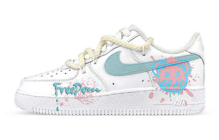 

Кроссовки Nike Air Force 1 Skateboard Shoes Women's Low-Top White/Green/Pink