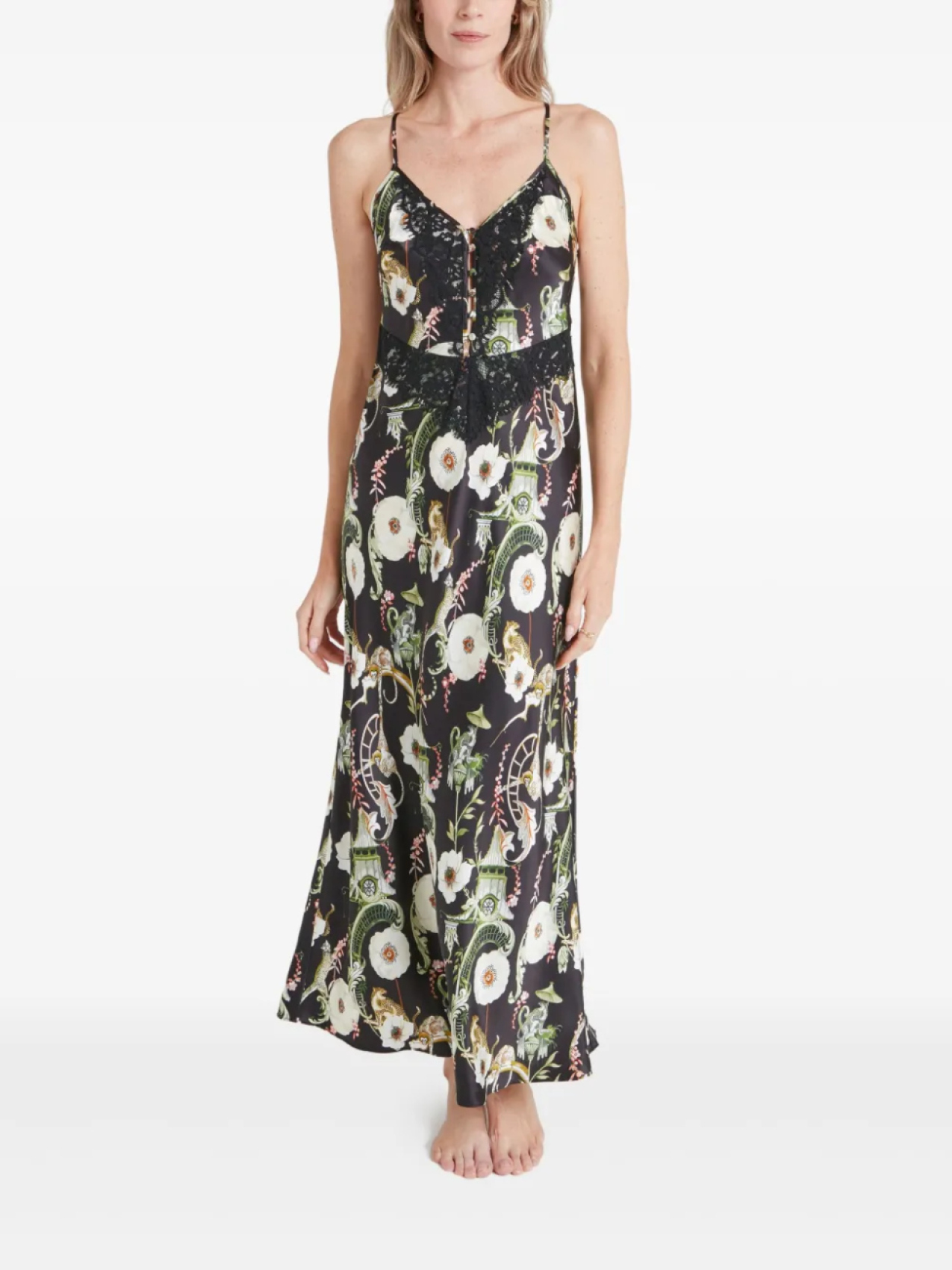 

Temperley London ночная сорочка Aphrodite, черный