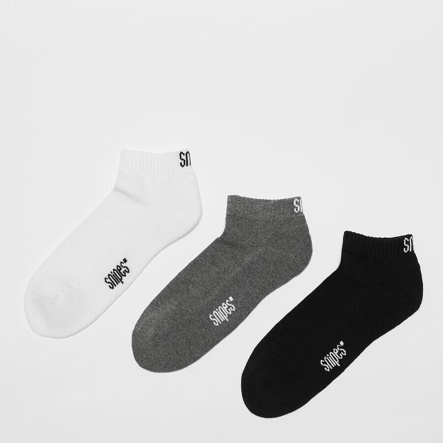

Носки LoCut (3 шт.) SNIPES, цвет black/white/grey