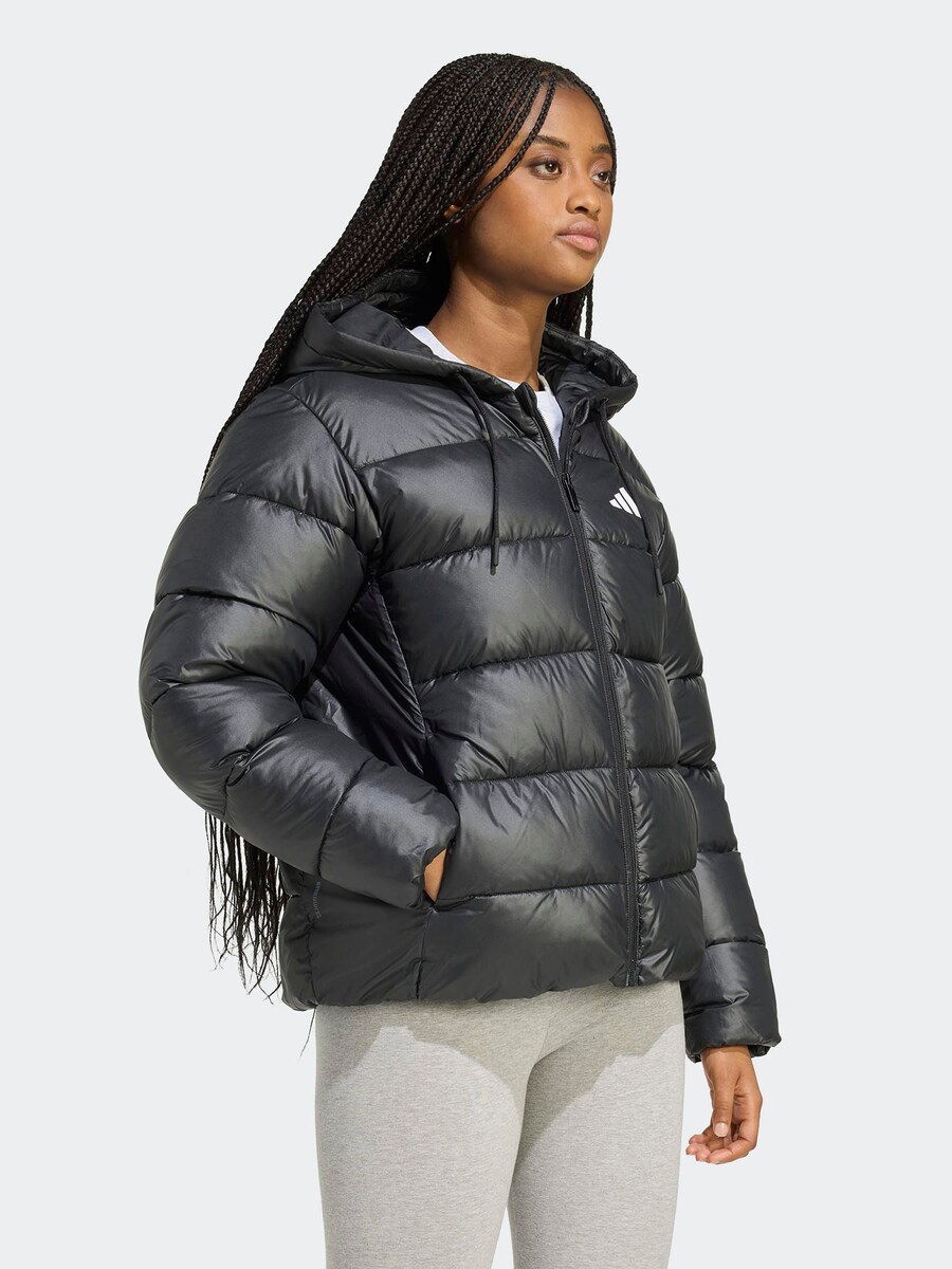 Спортивная куртка ADIDAS SPORTSWEAR ESS, Black — фото 2