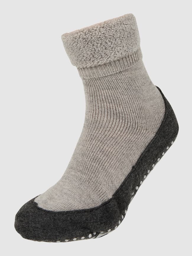 

Носки с эластичными манжетами в рубчик модель "COSYSHOES" Falke, светло-серый