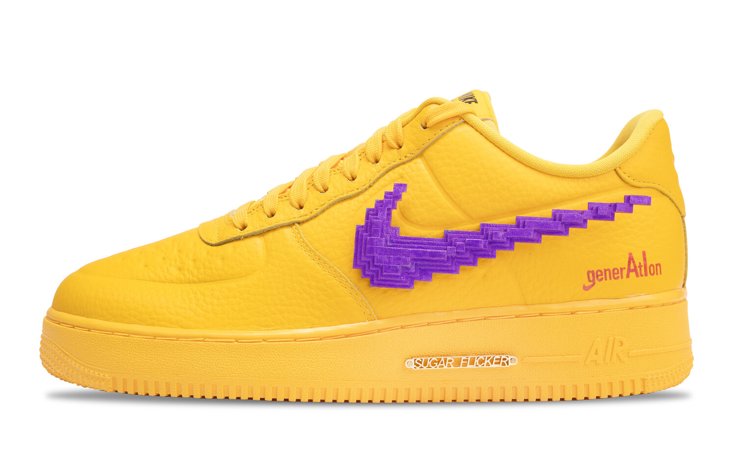 

Кроссовки Nike Air Force 1 Skateboarding Shoes Men Low-top Yellow, цвет Lemon