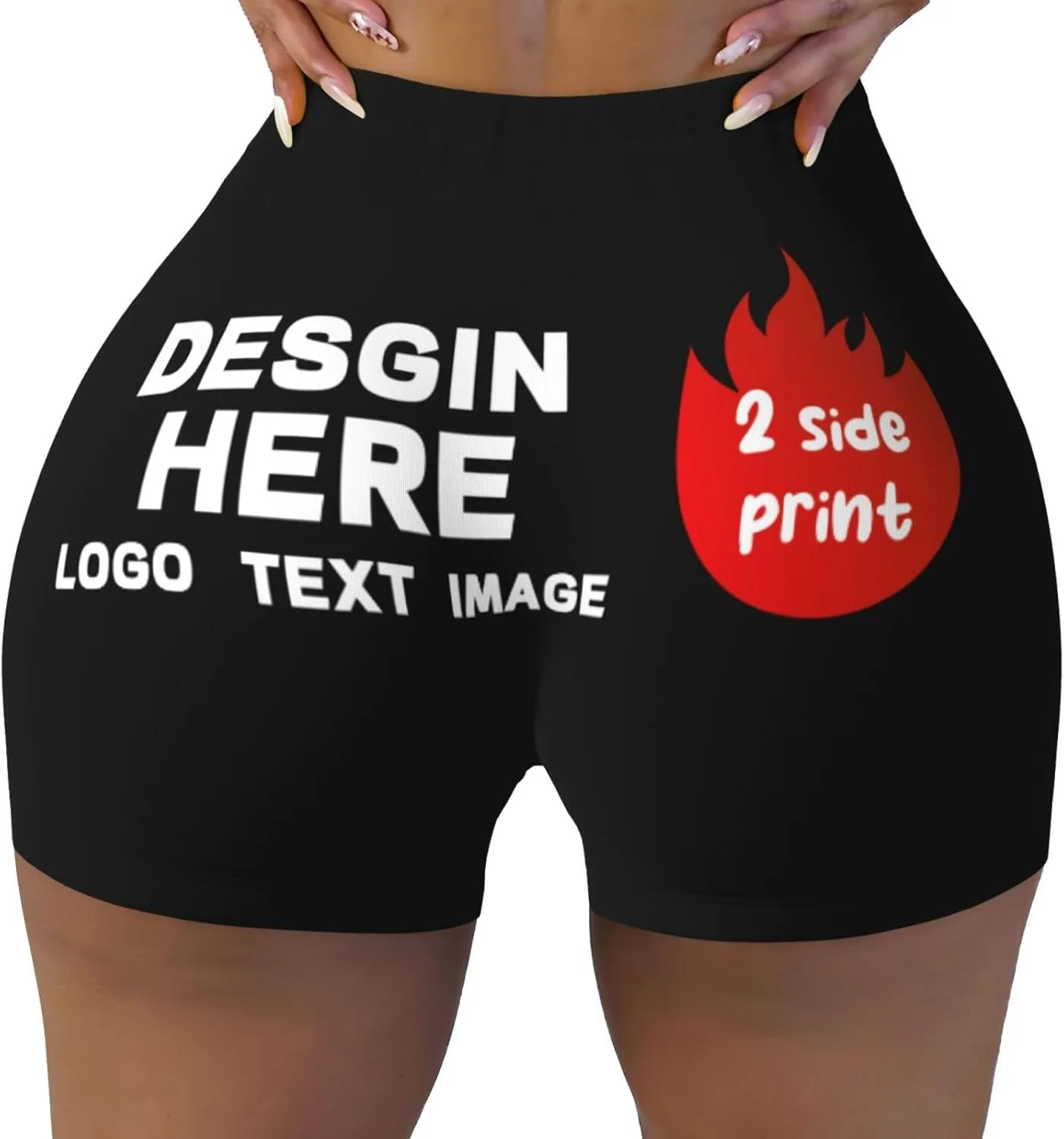 

Женские шорты для йоги с двусторонним принтом