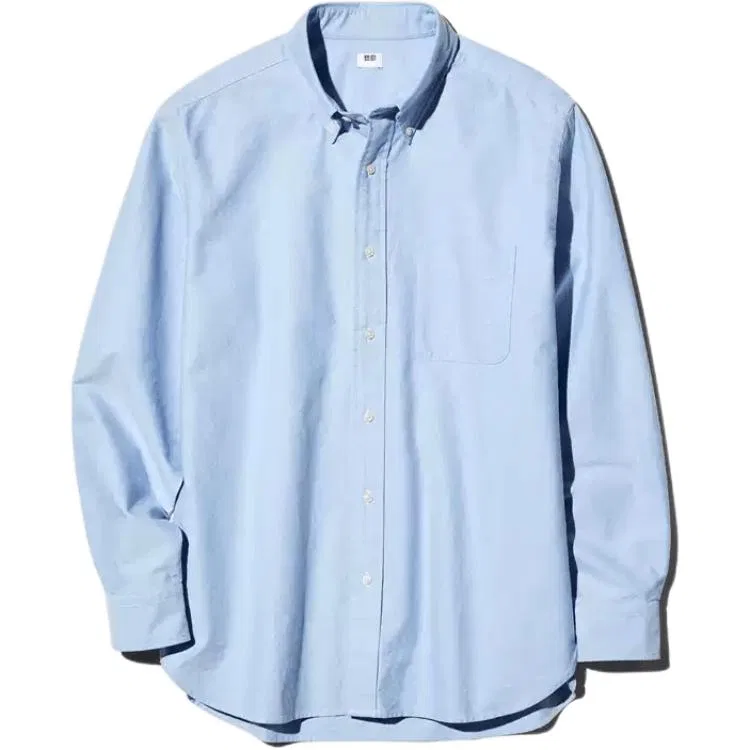 Рубашка UNIQLO SS26 Unisex Lake Blue
