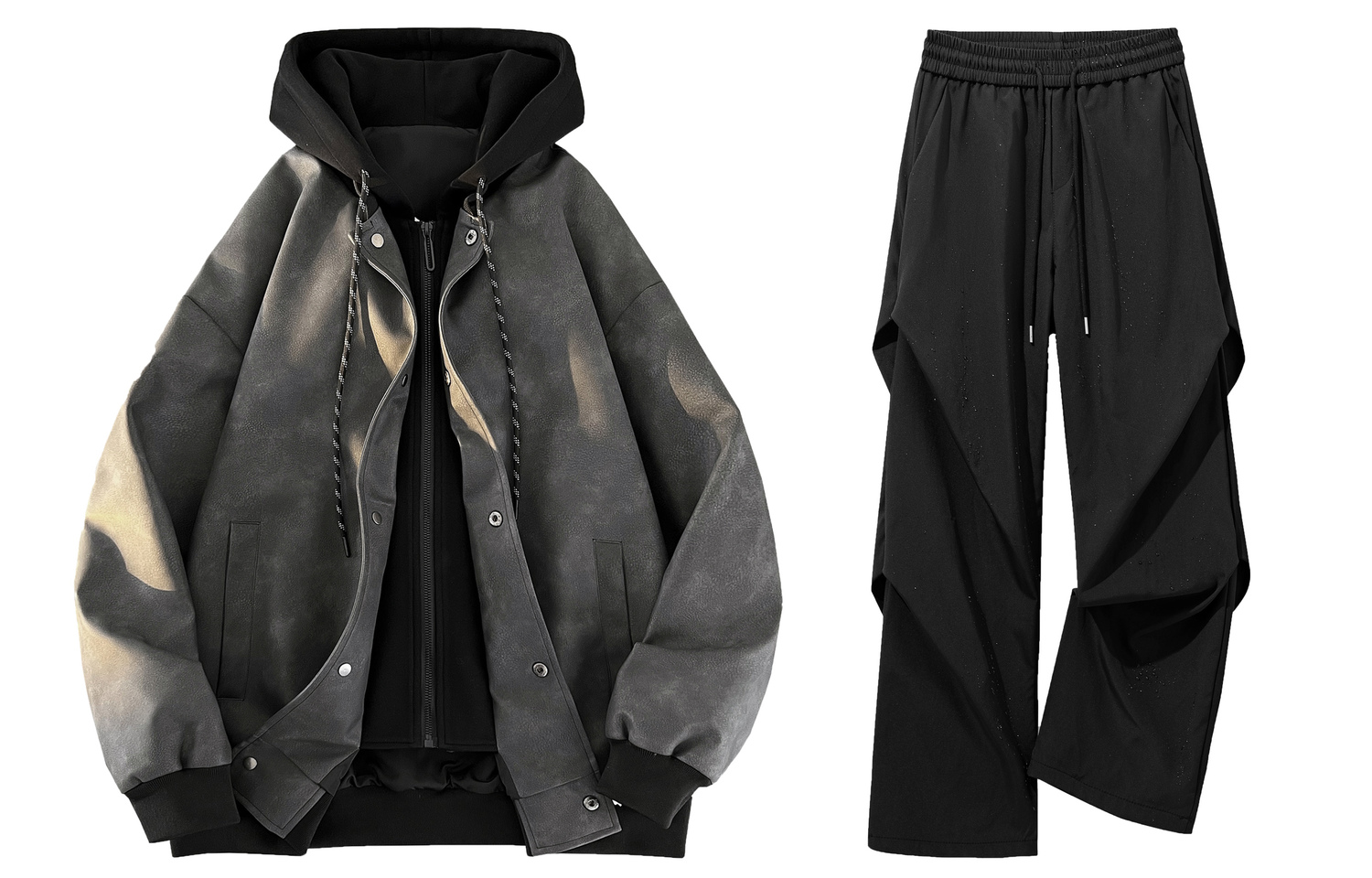 

WARRIOR Куртка унисекс, Black+Black (Mock Two-Piece Windproof and Waterproof Clothing Sets)