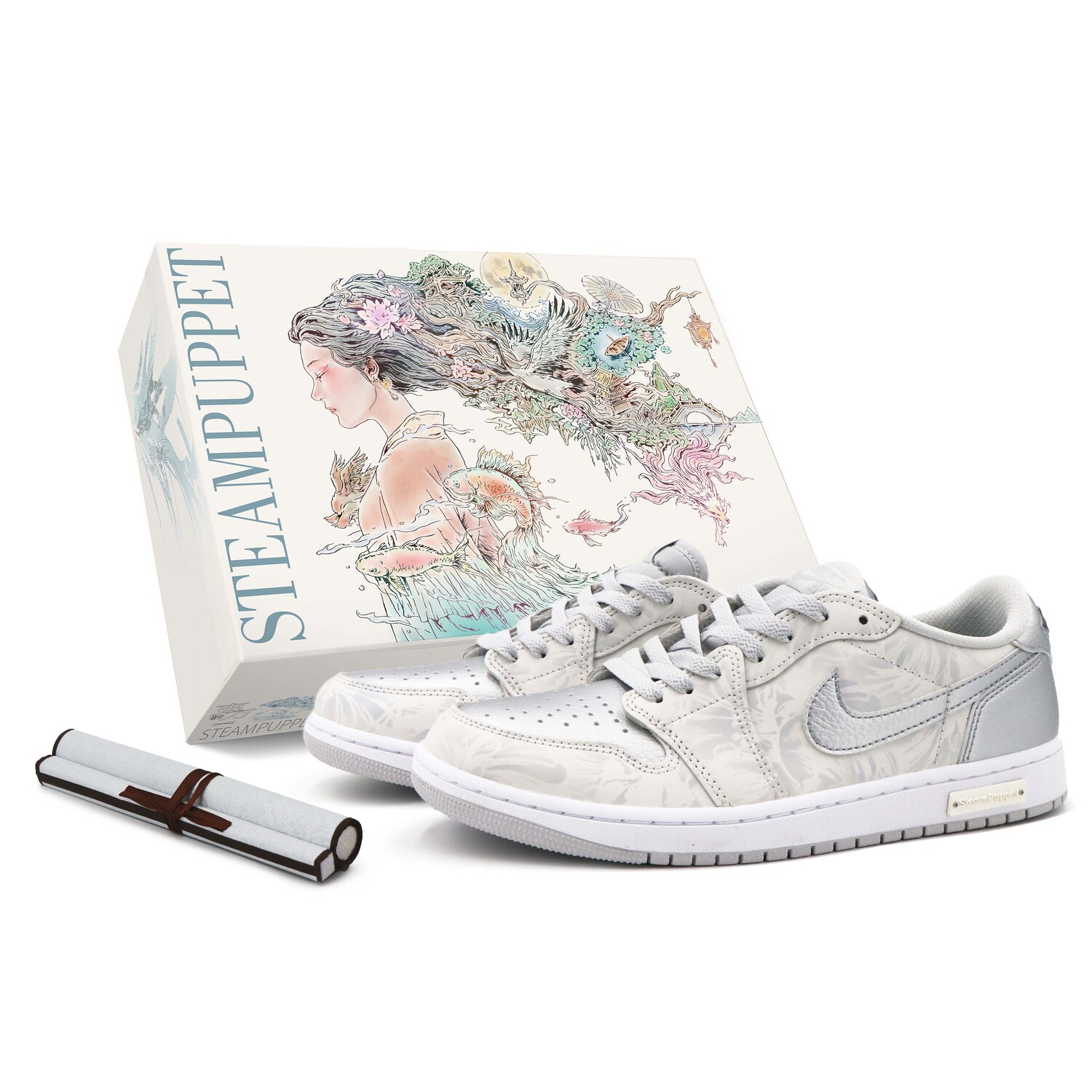 

Баскетбольные кроссовки Air 1 Vintage Men Low-Touch Silver Jordan, цвет White feather floating light, Белый, Баскетбольные кроссовки Air 1 Vintage Men Low-Touch Silver Jordan, цвет White feather floating light