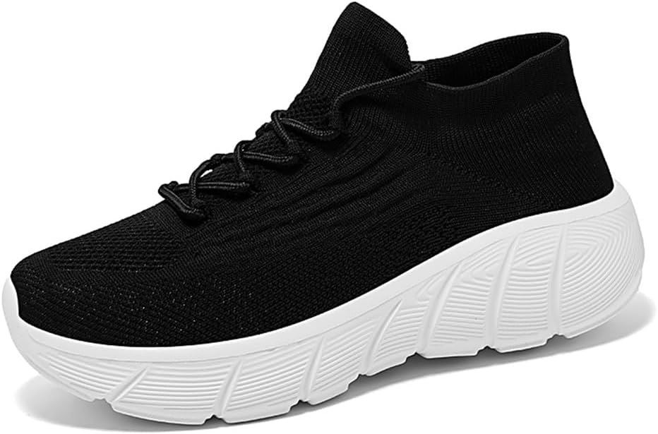 

LEADER SHOW Мужские кроссовки слипоны для ходьбы, дышащие, легкие, нескользящие, сетчатые для спортзала, черный