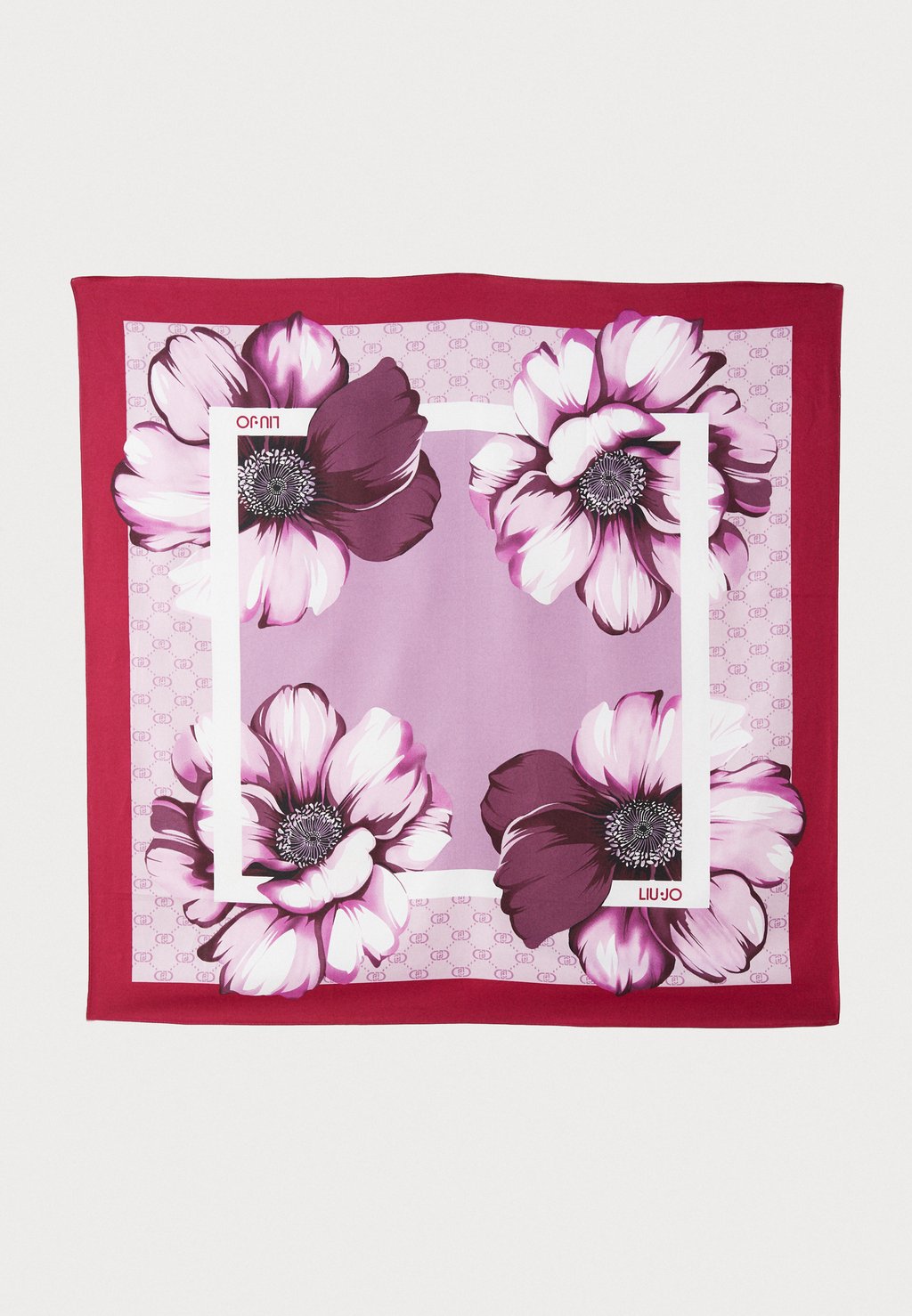 

Шарф FOULARD MAXI FLOWER LIU JO, розовый