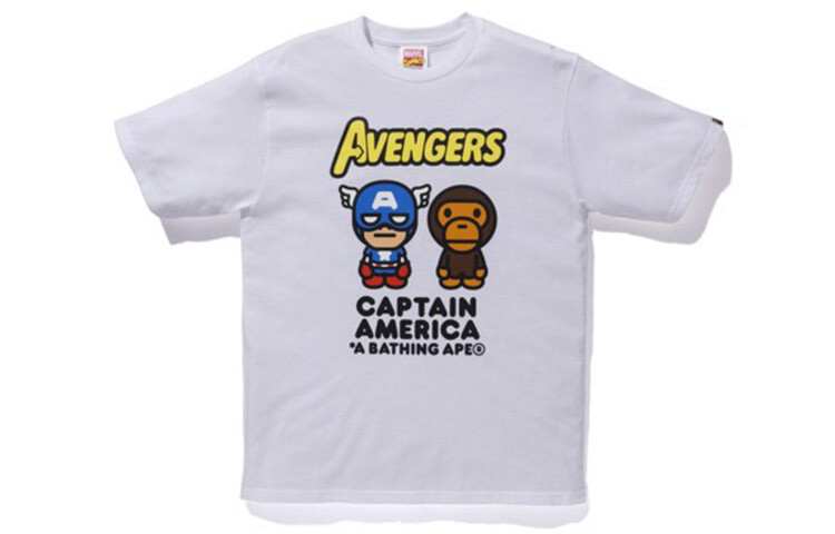 

Marvel X BAPE Marvel Футболка унисекс A Bathing Ape