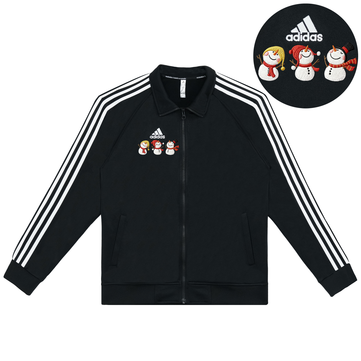 

Adidas Куртка унисекс, черный с белыми полосами, воротник-стойка, средней плотности ткани, другие цвета