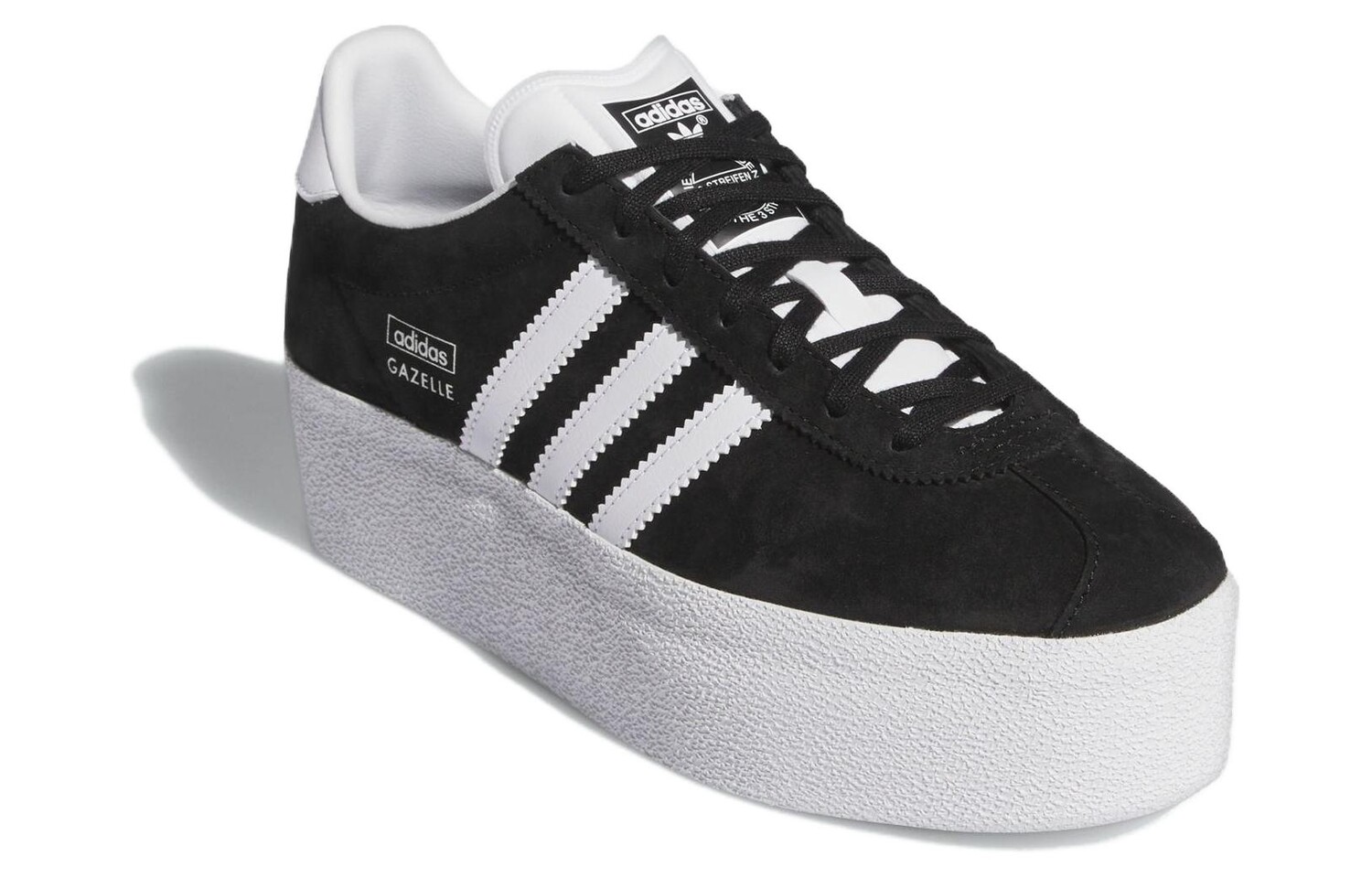Женские кроссовки для скейтбординга adidas originals GAZELLE Series, Black/White — фото 3