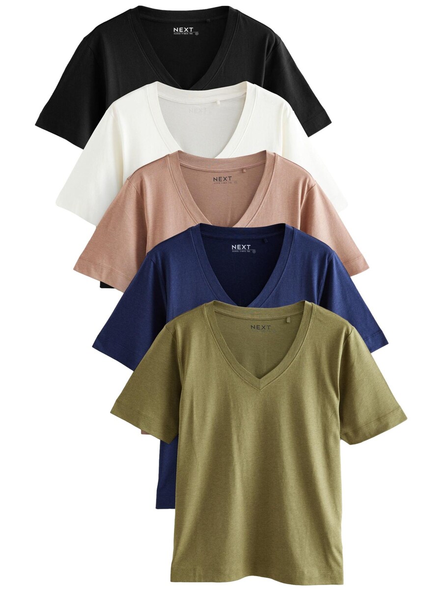 

Рубашка Next, цвет Navy/Light green/Light orange/Black/White