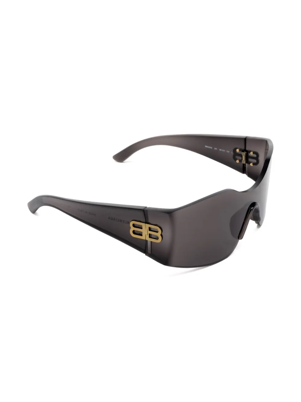 Солнцезащитные очки Hourglass Mask Balenciaga Eyewear, серый — фото 2