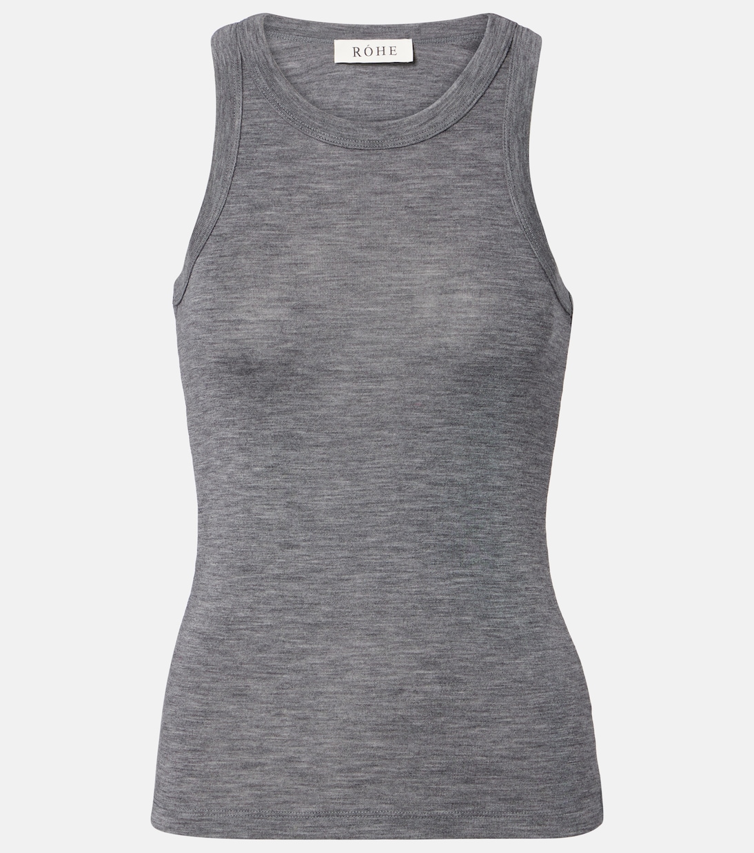 

Шерстяной джерси майка Róhe, Mid Grey Melange