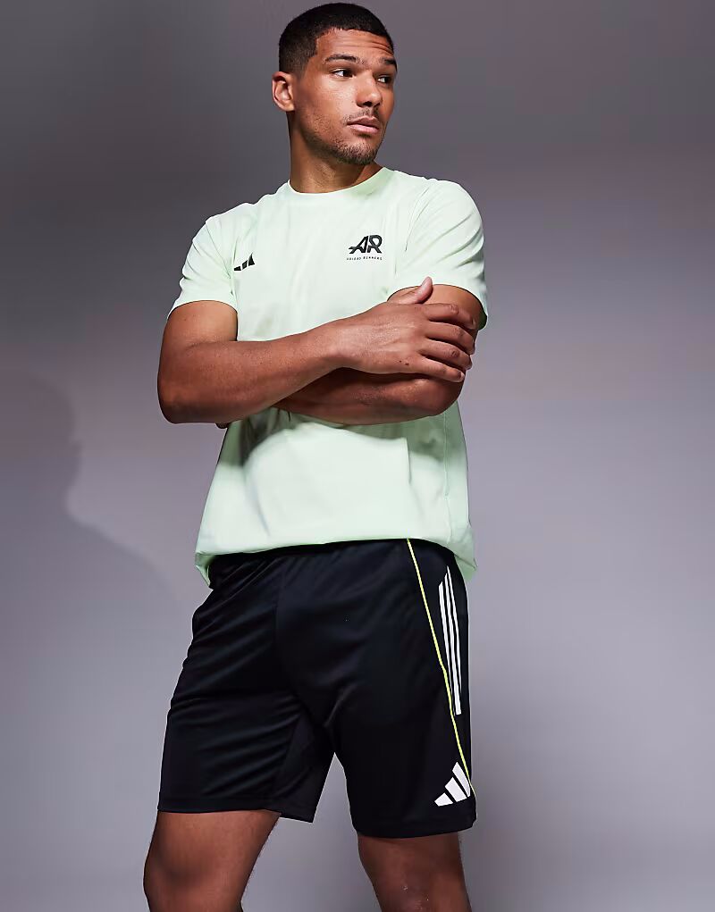Шорты adidas Football Tiro 25 черного и белого цвета Adidas Performance — фото 4