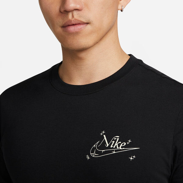Толстовка Nike Sportswear Long Sleeve T-shirt 'Black', черный — фото 2