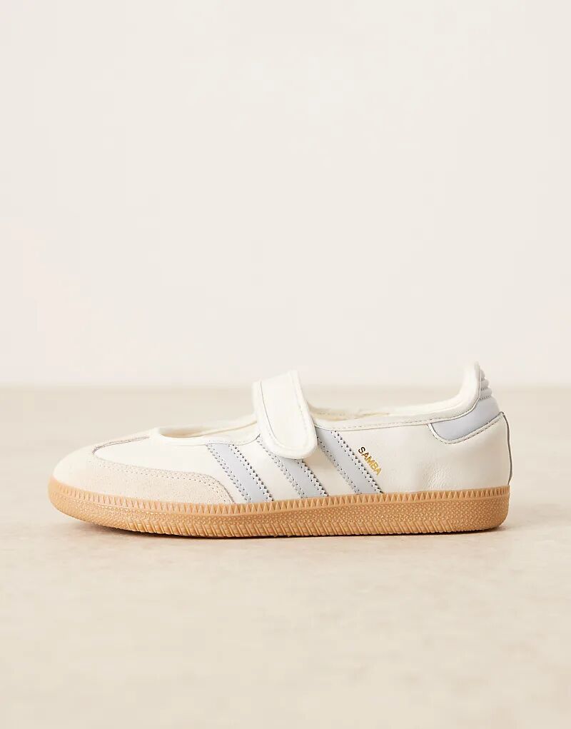 Кроссовки adidas Originals Samba Mary Jane белого и синего цветов — фото 2