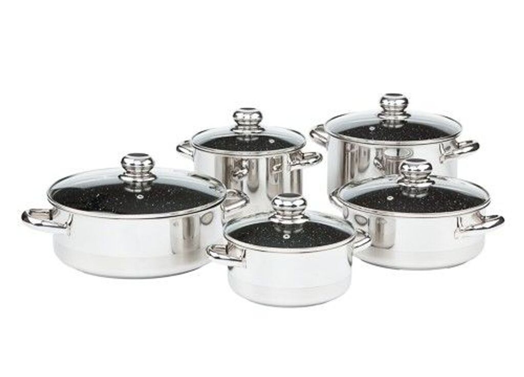 

Ceramax Pro Standard, 10 деталей, керамическая поверхность из черного гранита KOLIMAX