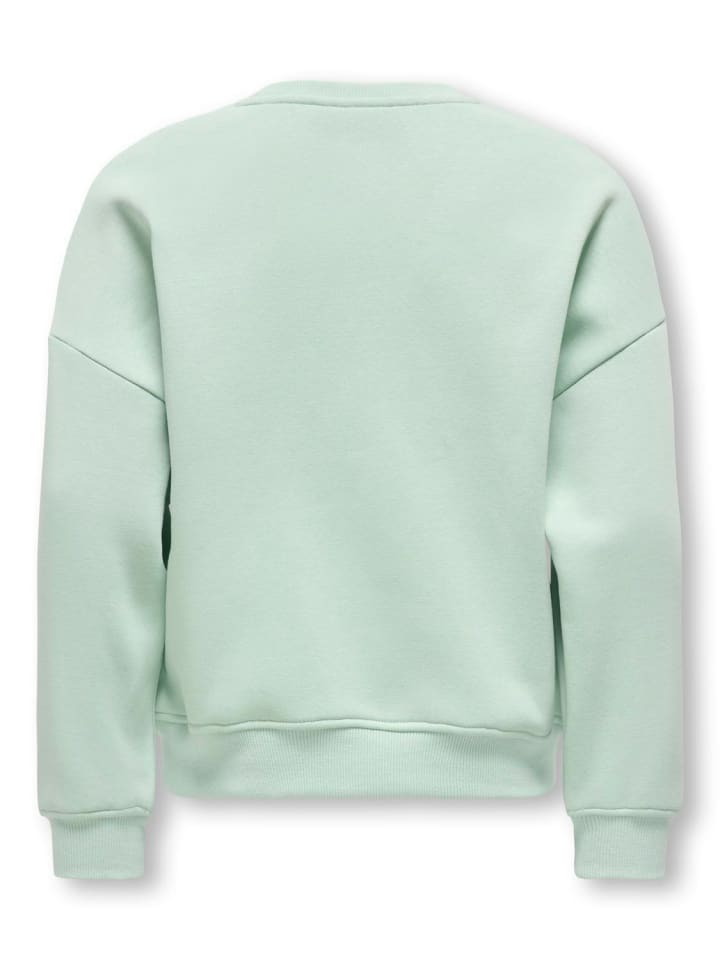 KIDS ONLY Толстовка KOGSWEAT L/S CREW OVERSIZE SWT цвета аквамарин — фото 2