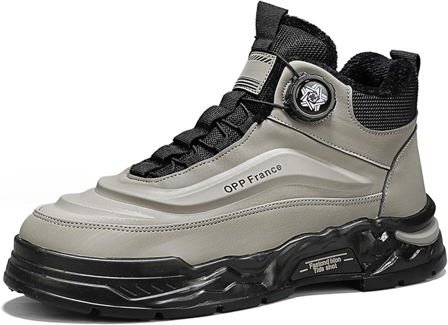 

Мужские повседневные спортивные кроссовки - Зимние мягкие теплые кроссовки - Модные повседневные кроссовки для активного отдыха - Нескользящие рабочие кроссовки - Удобные кроссовки для отдыха Dzbajrqm, серый