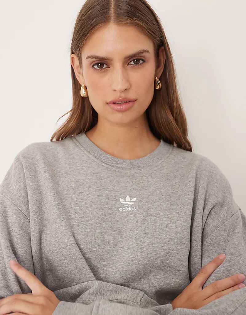 

Толстовка Adidas Originals essentials серого цвета