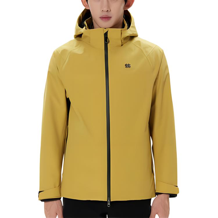 

KOLON SPORT Ветровка мужская водонепроницаемая ветрозащитная дышащая утепленная легкая, Mustard Yellow