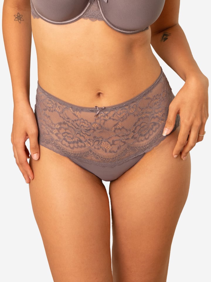 

Трусы SugarShape High-Panty Lace Basic, серый