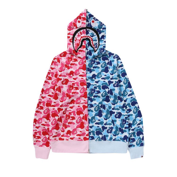 

Худи BAPE ABC Camo Separate Shark Full Zip Hoodie, Pink