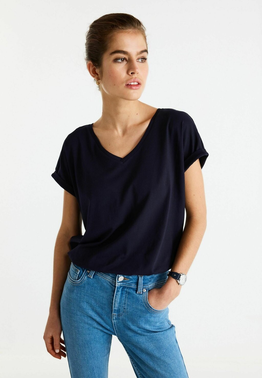 

Базовая футболка Rich Sleeve Next, цвет navy blue