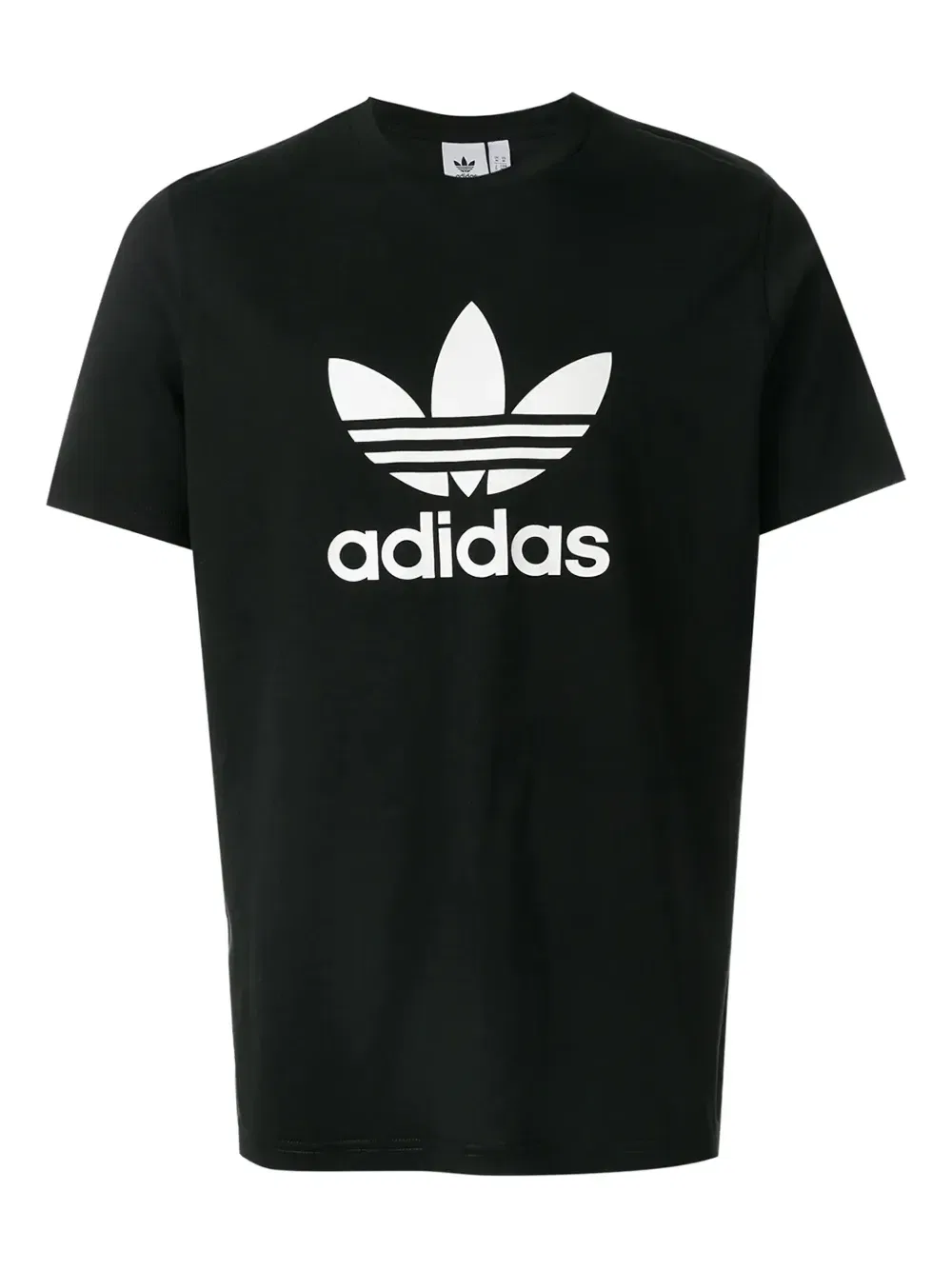Футболка с принтом в виде трилистника Adidas, черный