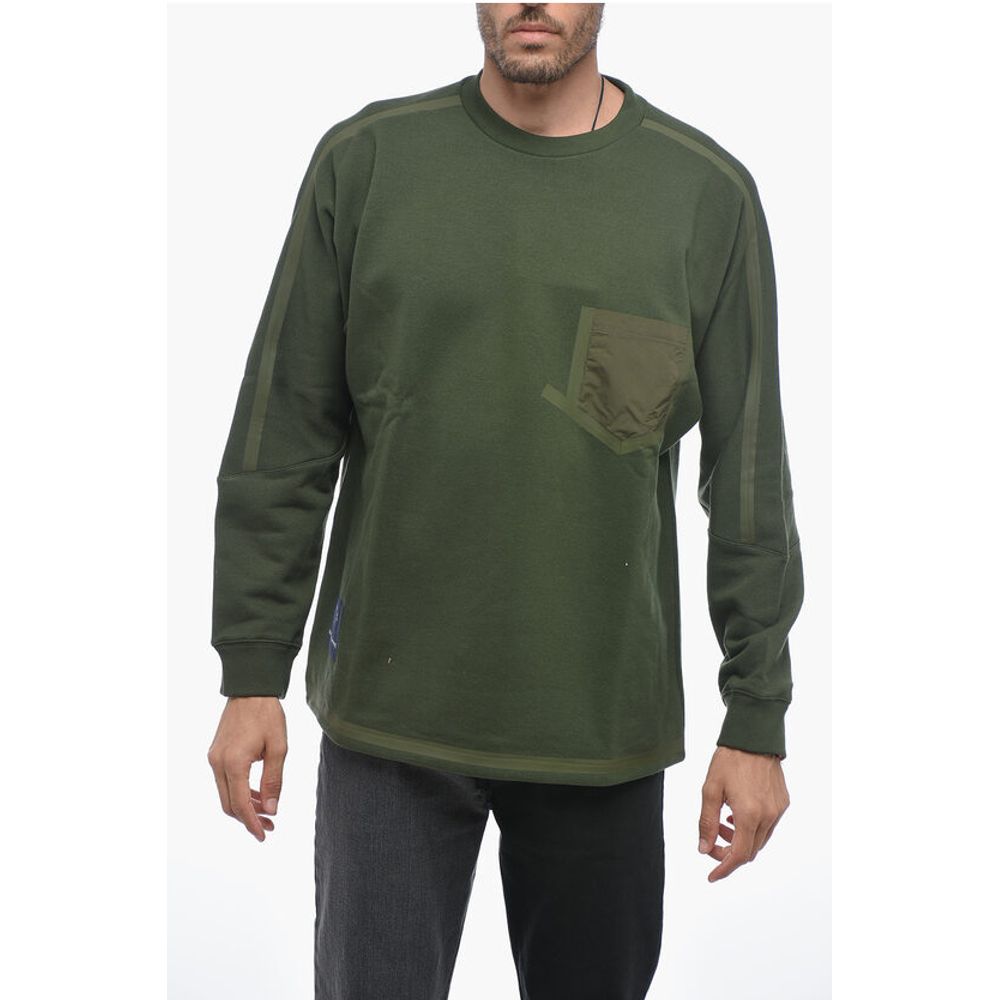 

WHITE MOUNTAINEERING Хлопковая толстовка с круглым вырезом и начесом Paul & Shark, Green