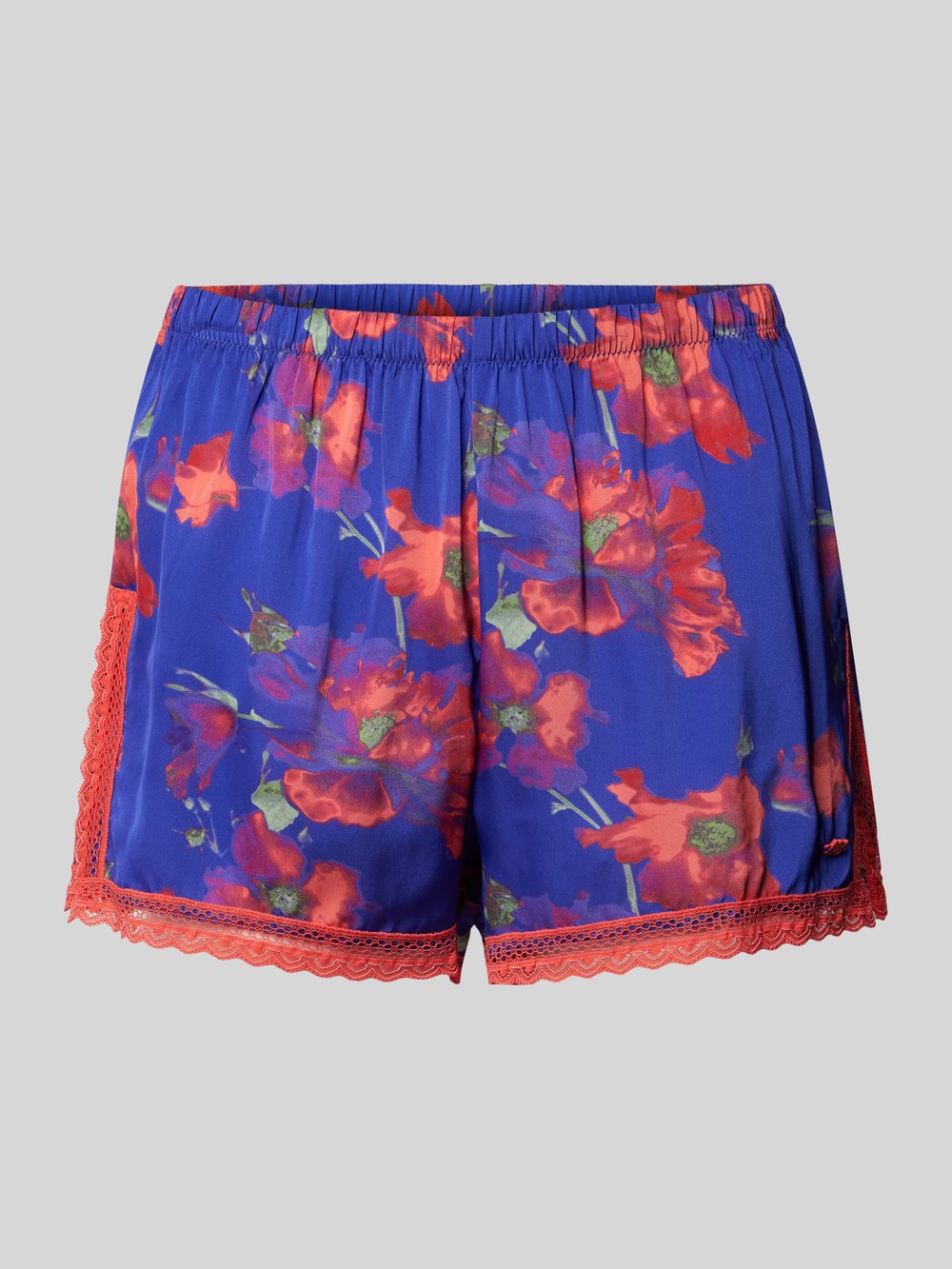 

Пижамные шорты прямого кроя из вискозы модель 'FUN LACE' HUGO, синий