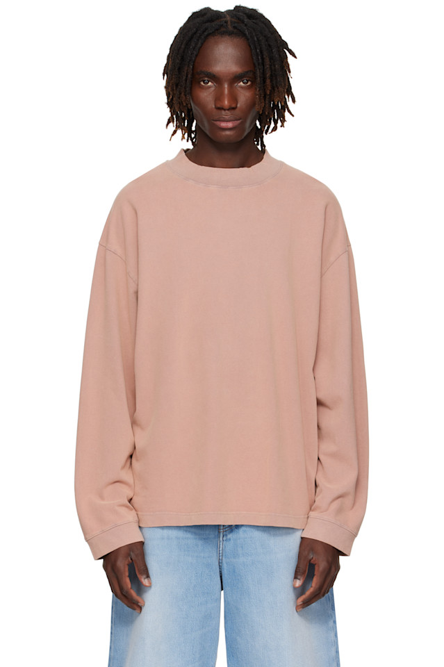 

Acne Studios Розовая футболка с круглым вырезом