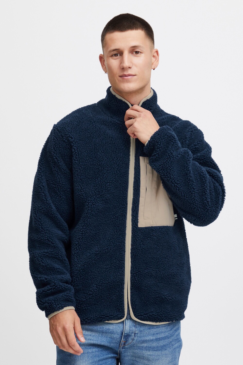 

Куртка !SOLID Fellimitatjacke SDFreddie, синий