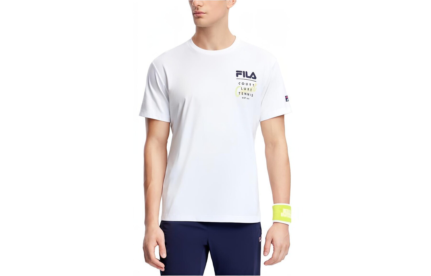 

Футболка мужская белая Fila, цвет Jade White