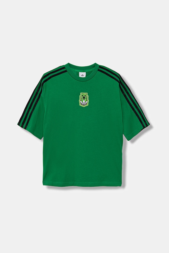 

Детская хлопковая футболка MINECRAFT Adidas Originals, зеленый