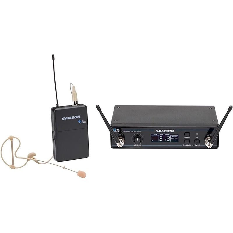 

Микрофон Samson Concert 99 Frequency-Agile UHF Wireless Earset Mic System - D Band (542–566 MHz)