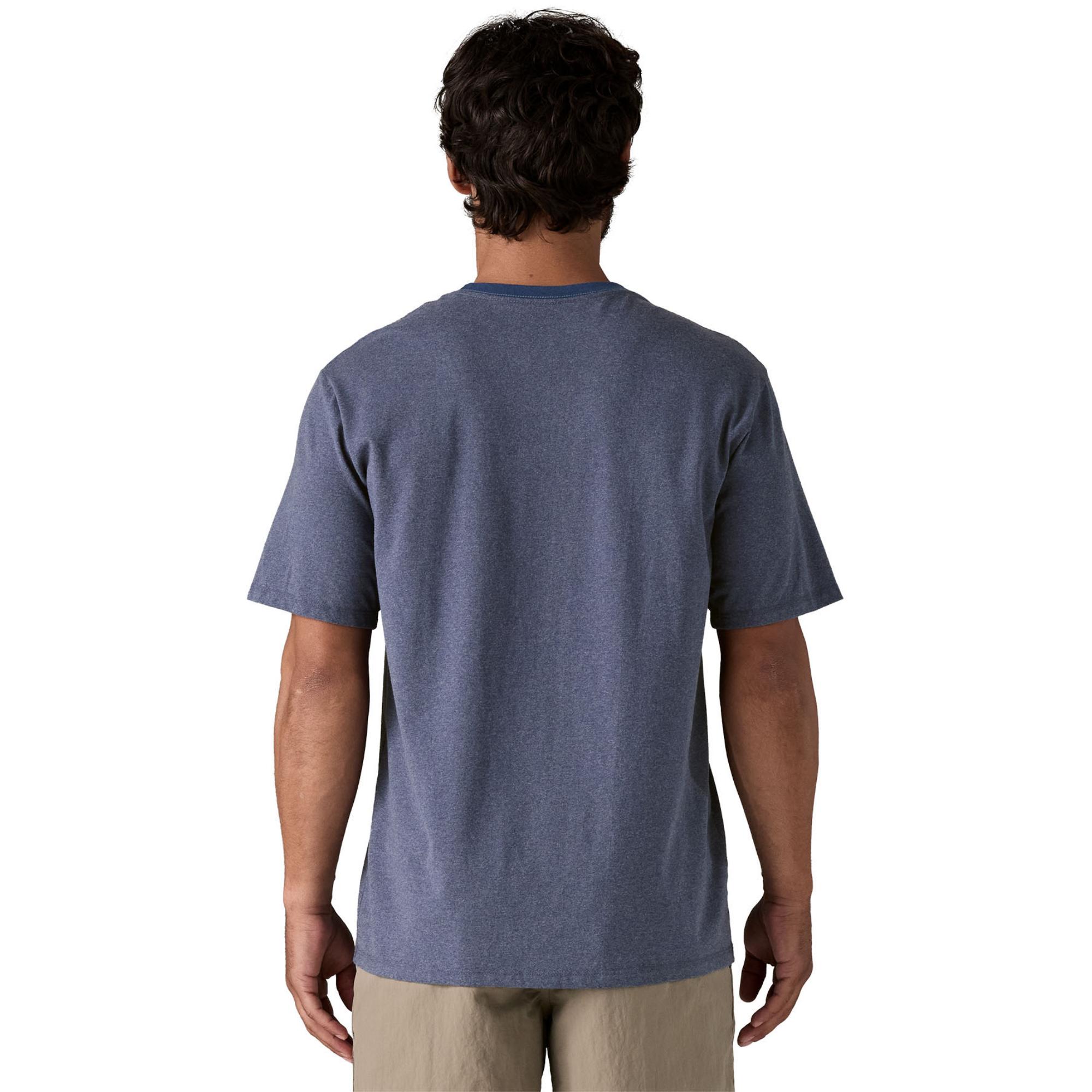 Мужская футболка с наклейкой для магазина Responsibili-Tee Shirt Patagonia, Current Blue — фото 2