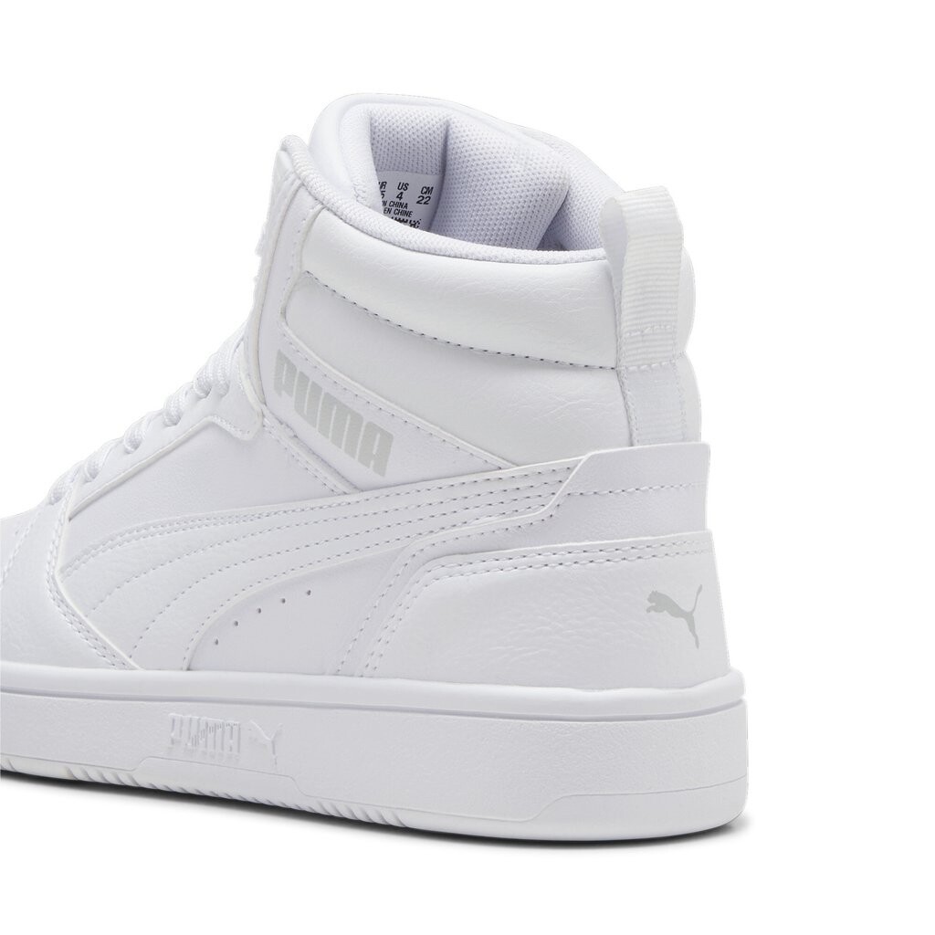 Высокие кеды Rebound V6 Mid Jr Unisex Puma, цвет puma white-cool light gray — фото 2