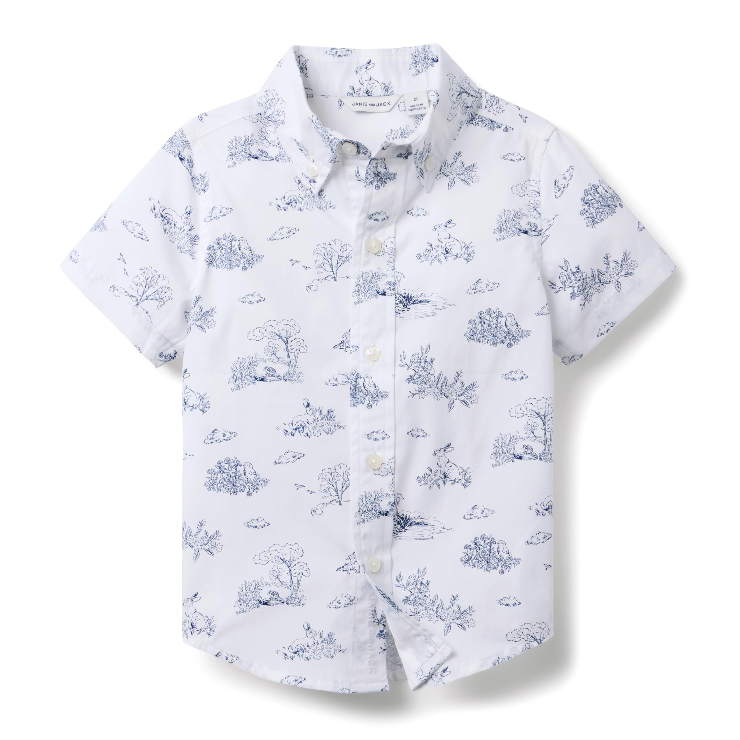 

Топ Janie and Jack Printed Bunny Top, цвет Multicolor