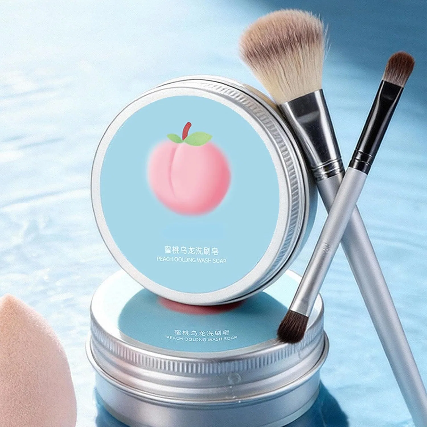 Мыло для чистки кистей Makeup Brush Soap, 40 г, бесцветный — фото 4