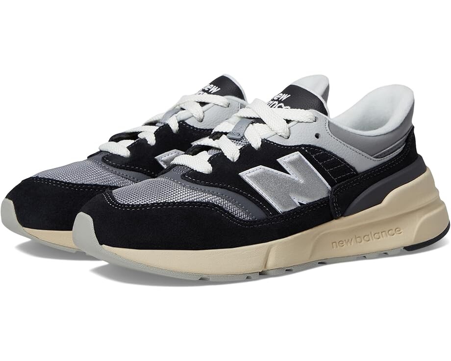 

Кроссовки New Balance Kids 997R, цвет Black/Silver Metallic