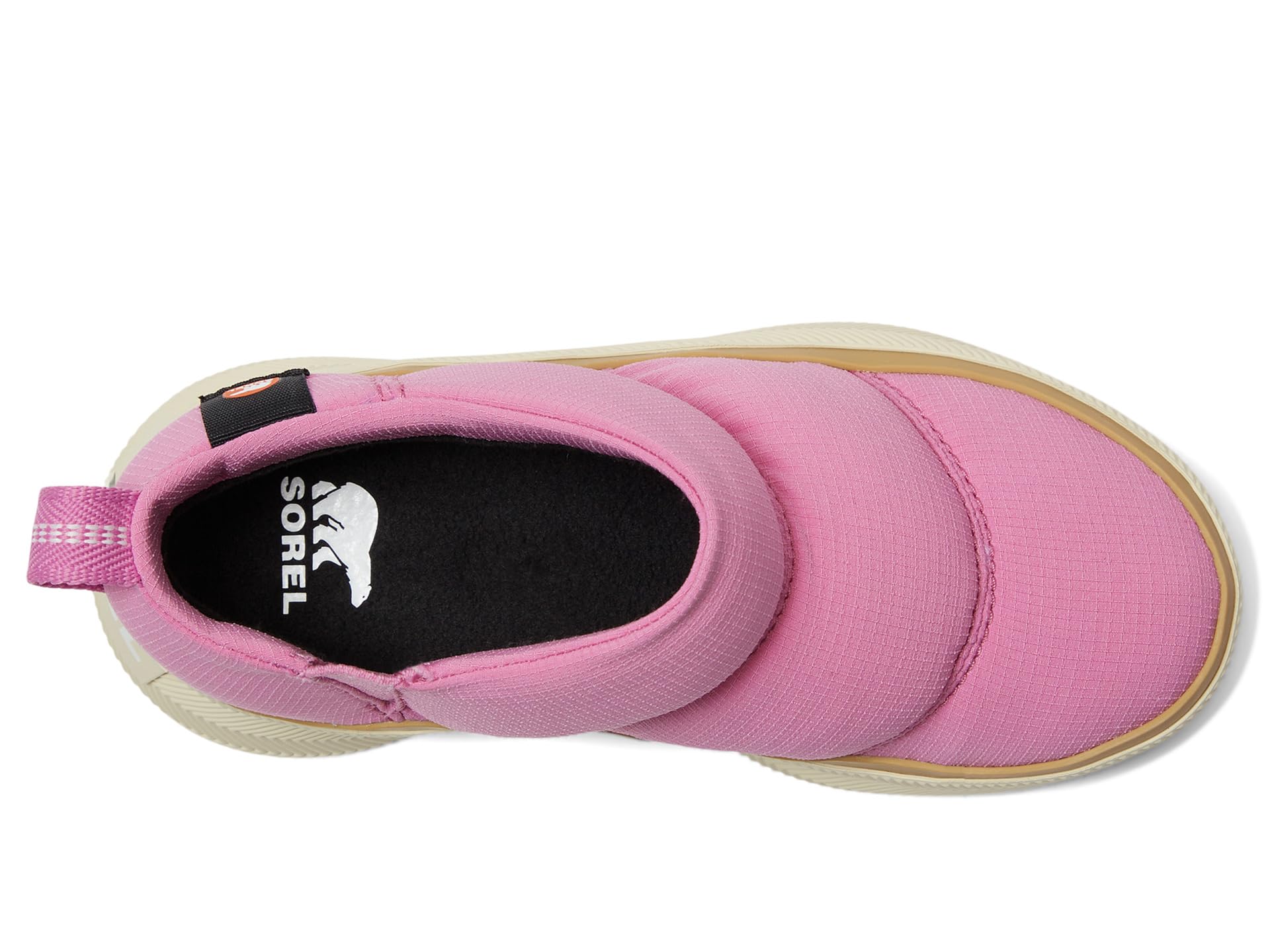 Ботинки SOREL Kids Out N About Iv Mini Puffy, цвет Orchid/Honey White — фото 2