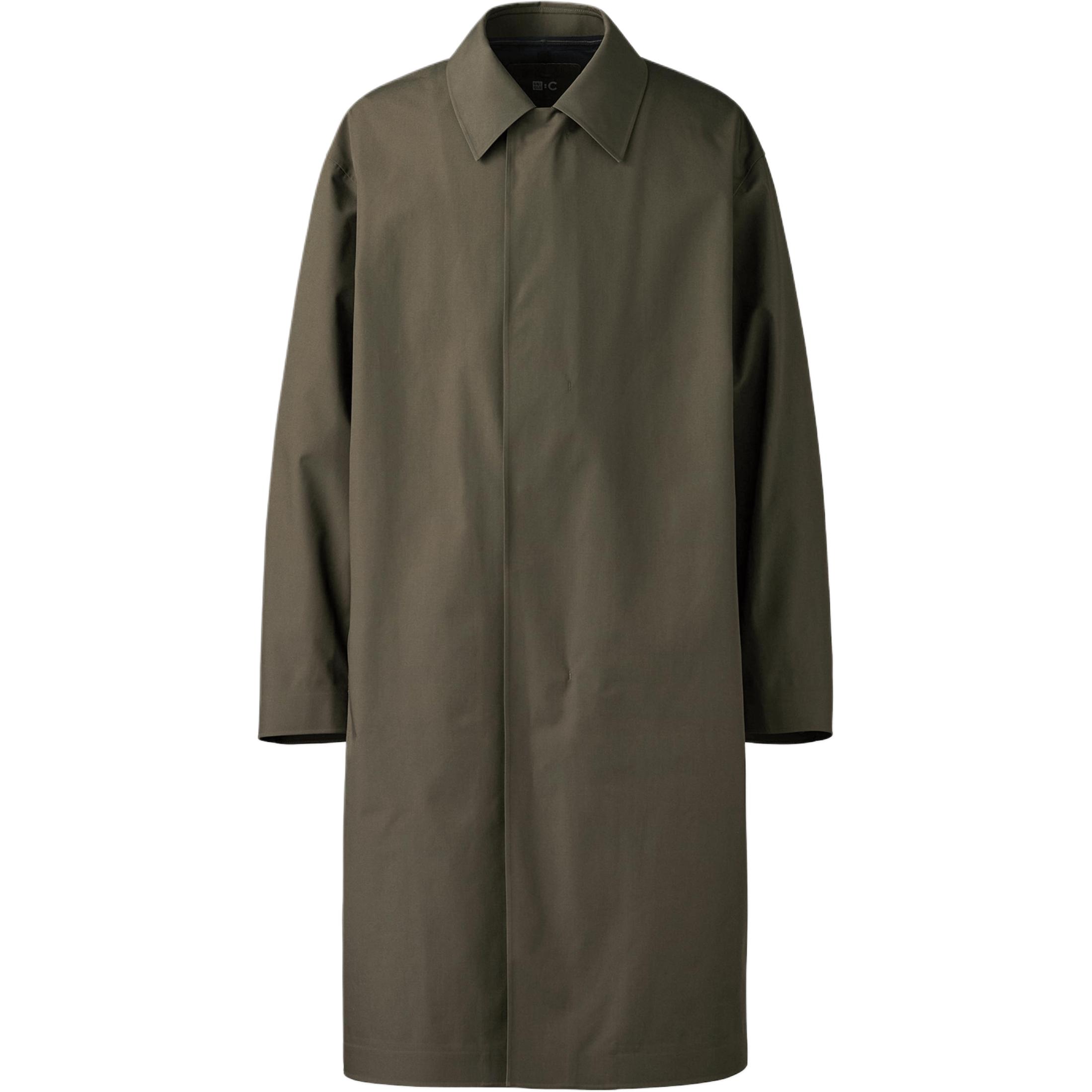 

UNIQLO Пальто мужское оливковое, Olive