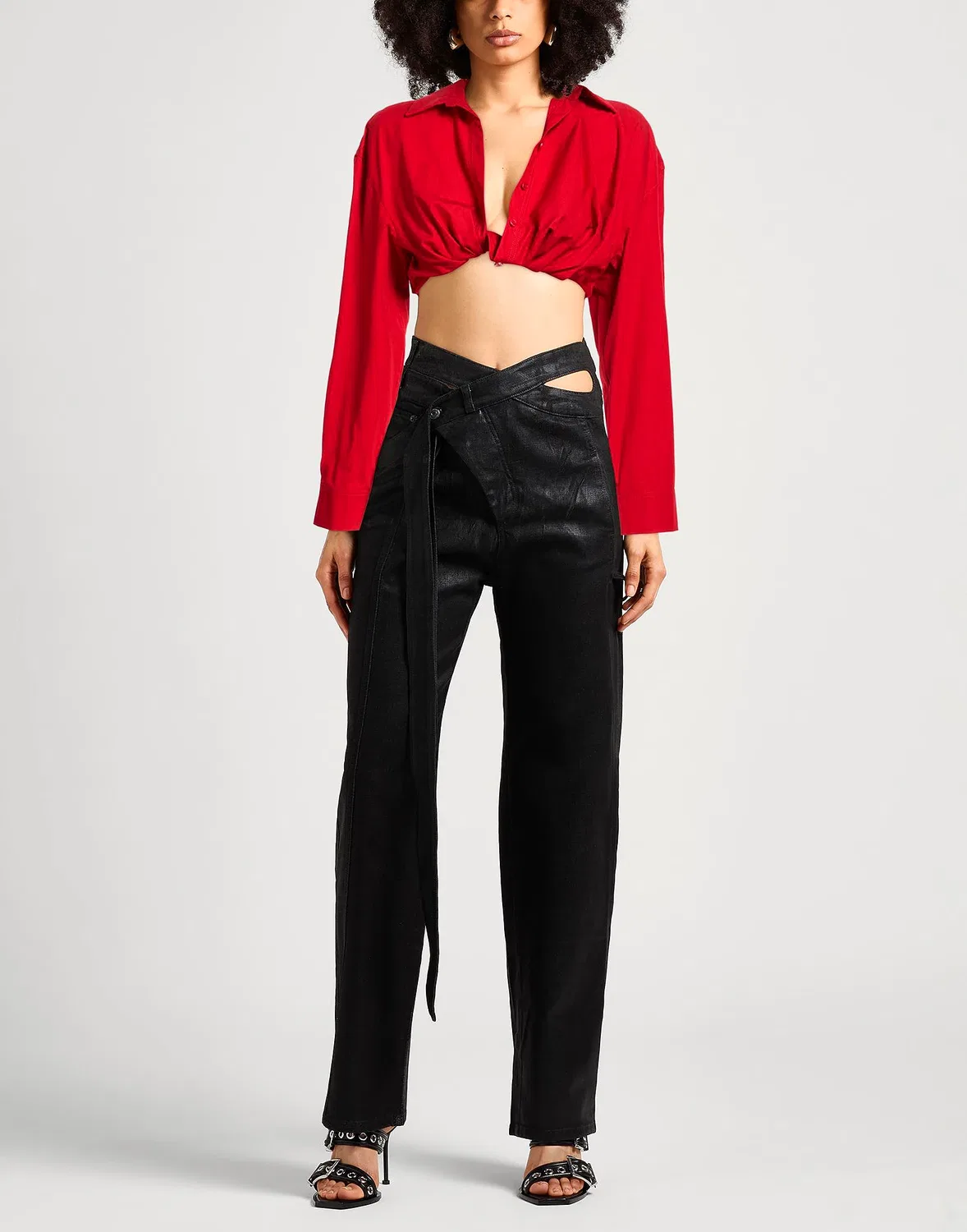 Рубашка красная Jacquemus — фото 2